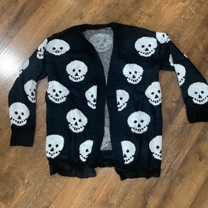 New in Bag Skull Cardigan